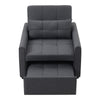 3-in-1 Single Sofa Bed Recliner Armchair Sleeper Chair Bed Chaise Longue Lounger