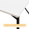Flamaker 80/100cm Office Desk Computer Desk Home Office Workstation Metal Frame