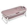 Folding Portable Bathtub Bath Tub Adult Child Warm Spa Sauna Soaking Barrel&Lid