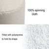 Round Bean Bag Footstool Footrest Stool Chair Pouffe Beanbag Full Filled Seat UK