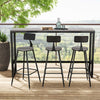 Outdoor Garden Patio Bar Table Indoor Home Bistro Set With 2/3 High Bar Stools