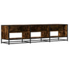 TV Cabinet Smoked Oak 180x40x46 cm Engineered Wood UK