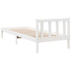 Long Bed Frame without White 90x210 Solid Wood Pine K0Z7