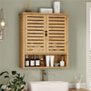 UK Large Bamboo Bathroom Cabinet Wall Mounted Kitchen Cabinet Cupboard Organizer