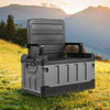 Folding Camping Chair Tackle Storage Box Garden Lawn Patio Foldable Seat Outdoor