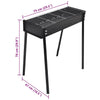 BBQ Stand Charcoal Barbecue Square Outdoor Garden Camping Smoker Grill