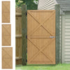 Wooden Garden Gate Outdoor Entrance Fence Security Door With Latch & Hings Kit