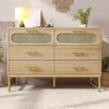 6 Drawer Chest of Drawers Dresser Sideboard Storage Cabinet Unit for Bedroom