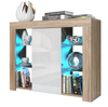 Modern Sideboard Display Cabinet I TV Stand I High Gloss Doors I Free LED Lights