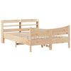 Bed Frame with Headboard 140x190 Solid Wood Pine L2R2