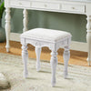 Vintage Dressing Table Desk Stool Vanity Seat Dresser Chairs Bedroom Carving Leg