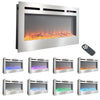 40/50/60/70/80/100 inch Insert/ Wall Mounted LED Fireplace Electric Inset Fire