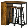 Industrial Bar Table and Stools Vintage Breakfast Dining Tall Rustic Kitchen Set