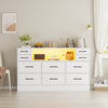 10 Drawers Chest of Drawers Bedside Cabinet Storage Bedroom Furniture Non-woven