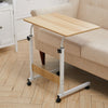 Adjustable Movable Over Bed Tray Bedside Laptop Computer Desk Table Trolley Sofa