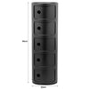 2/3/4/5 Drawers Round Storage Unit Bathroom Cabinet Cupboard Side Table Black