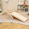Toddler Climber Arch 3-In-1 Wooden Climber w/Ramp & Soft Mat