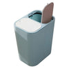 Twin Double Bin Recycling Waste Trash Can Dust Rubbish Separator with Press Lid