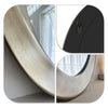 Classic Oval Baroque Gold Frame Wall Mirror Aesthetic Accent Mirror Bedroom Hall