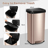 Kitchen 68L Step Trash Can with Soft Close Lid & Deodorizer Compartment