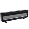 Slim Electric Fireplace In-Wall Recessed Mount Insert Fire 9 Flame Colors Heater