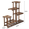 5 Tier Wooden Flower Plant Pot Shelf Stand Garden Terrace Florist Display Rack