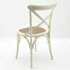 Cream Cross Back Dining Chair Comfortable & Stylish Oak Wooden Home Cafe Office
