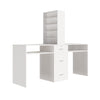 Table Makeup Dressing Station Double Desk Workstation Storage Equipment
