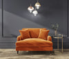 Loveseat Sofa Velvet Couch 2 Seater with Cushions