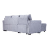 3 Seater L-Shaped Corner Sofa Bed with Storage Reversible Sleeper Bed Couch Grey