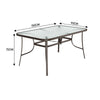 Garden Table Folding Mesh Chair Balcony Coffee Bistro Furniture w/ Umbrella Hole