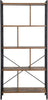 Bookshelf Living Room Bookcase 4-Tier Storage Shelf, Office, Study, Rustic Brown