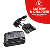 Cordless Strimmer Grass Trimmer Electric 20V RocwooD Garden Battery And Charger