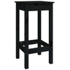 7 Piece Bar Set Black Solid Wood Pine vidaXL