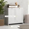 Tilt-out Laundry Storage Cabinet for Bathroom with 2 Hampers