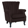Fireside Fabric Occasional Armchair Padded Seat Sofa Lounge Shell WingBack Chair