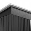 8.5x4ft Anthracite Garden Storage Shed Pent Roof Tools Shed with Acrylic Window