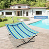 Double Size Outdoor Patio Quilted Hammock Folding Hammock with Detachable Pillow