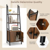 4-Tier Ladder Shelf 160cm Tall Bookshelf Industrial Bookcase Storage Rack
