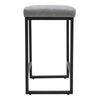 PU Bar Stools Kitchen Counter Stools Breakfast Bar Chairs Metal Frame & Footrest