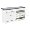 Large Shoe Bench Shoe Rack Shoe Storage Cabinets with Seat Cushion for Hallway