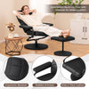 360°Swivel Recliner with Adjustable Backrest & Padded Seat-Black