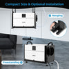 70L/Day Dehumidifier Commercial Dehumidifier w/Drain Hose-Black