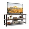 Industrial TV Stand for TVs up to 50 Inch 3 Tier TV Console Table Media Center