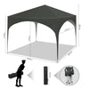 3x3m Gazebo Marquee PE Awning Waterproof Beach Garden Party Camping Tent Canopy