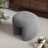 Door-shape Footstool Footrest Upholstery Stool Pouffe Padded Oval Seat Kid Chair