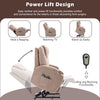 Power Lift Chair Electric Riser Heated Armchair Massage Cinema Recliner Beige