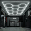 14 Hexagon LED Lighting Detailing Garage Workshop Retail Car Showroom Barber UK