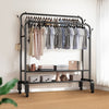 Heavy Duty Metal Double Rail Clothes Garment Hanging Rack Shelf Display Stand UK