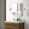 LED Bathroom Cabinet Wall Mounted Mirror Glass Shelf Storage Cupboard